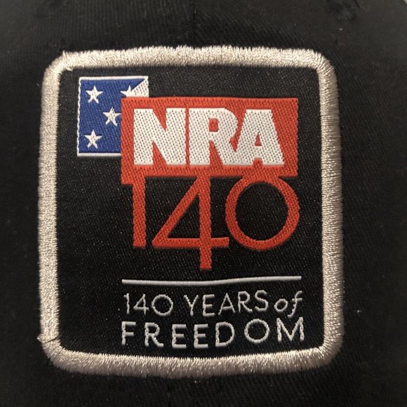 NRA 140 Years of Freedom Adjustable SnapBack Patch Hat, Curved Bill Cap Pro Gun - Picture 3 of 7